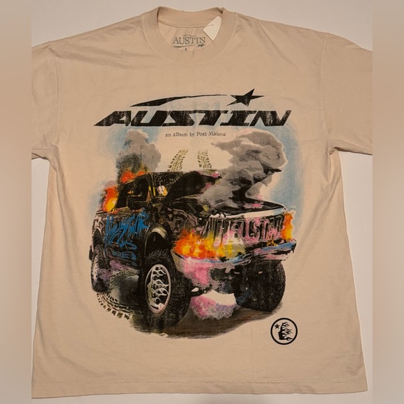 Hellstar Studios x Post Malone Austin Short Sleeve T- Shirt RARE 100% authentic! - Picture 3 of 10